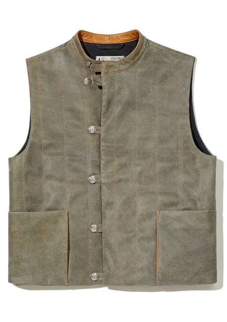 Antico leather sheepskin vest