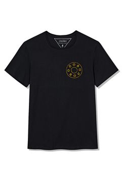 Pima cotton T-shirt with logo black (21S201-0701)