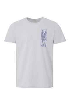 Pima cotton T-shirt blue stamp серый (21S202-0704)