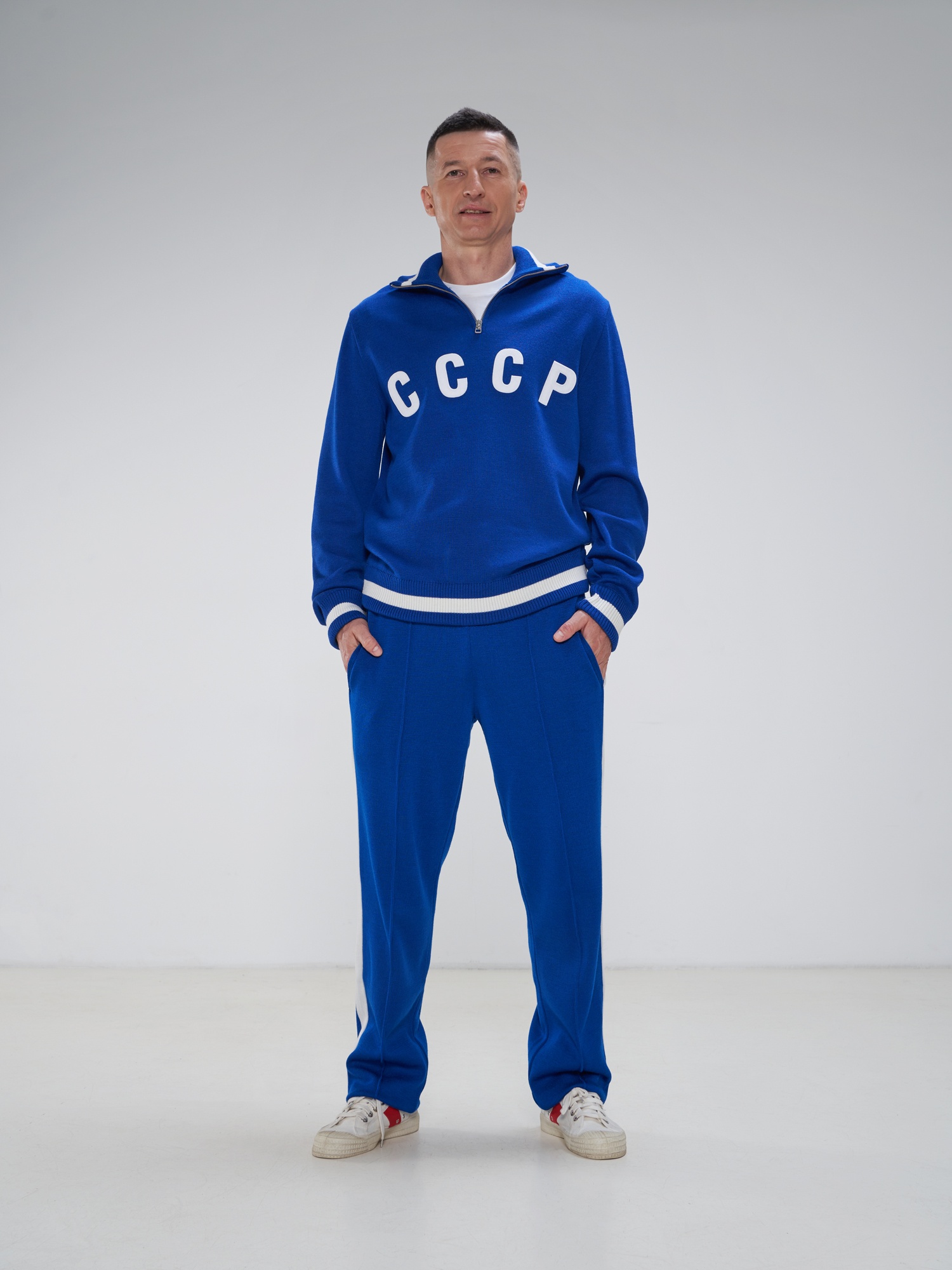 Мастерка СССР (синий) - ОЛОВО интернет-магазин бренда