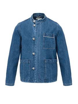 Quilted denim jacket blue (22S013-0508)