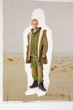 Куртка полярка с подкладкой из меха керли хаки (22W214-0132)