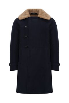 Fur coat OLOVO blue (22W256-1410)