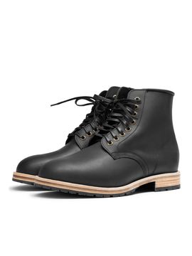 Ботинки палубные кожаные черный (22W907-1001)