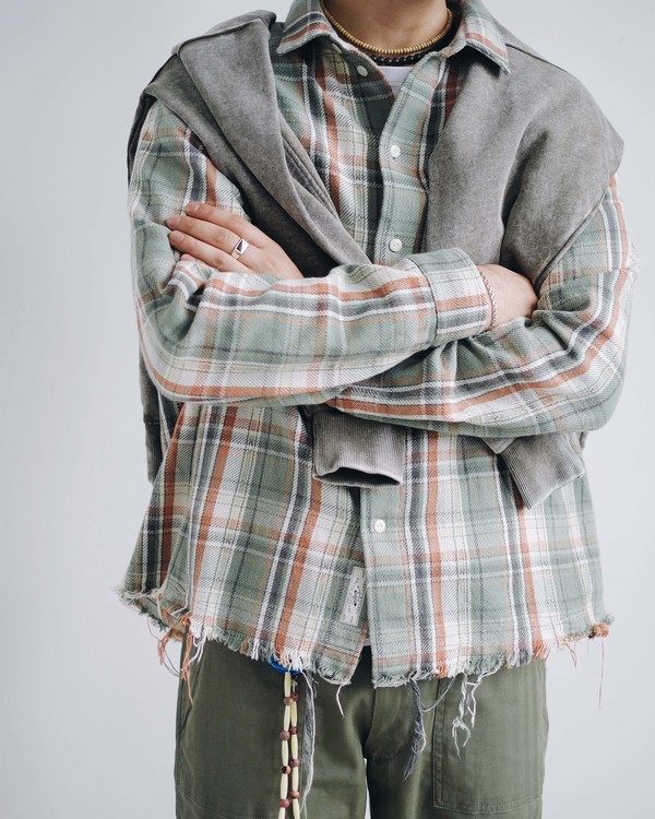 Рубашка клетчатая ОЛОВО-506