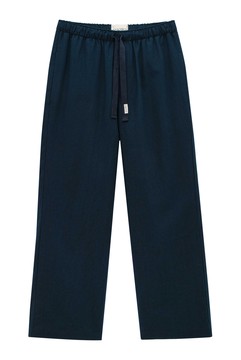 Linen trousers темно-синий (23S410-0110)
