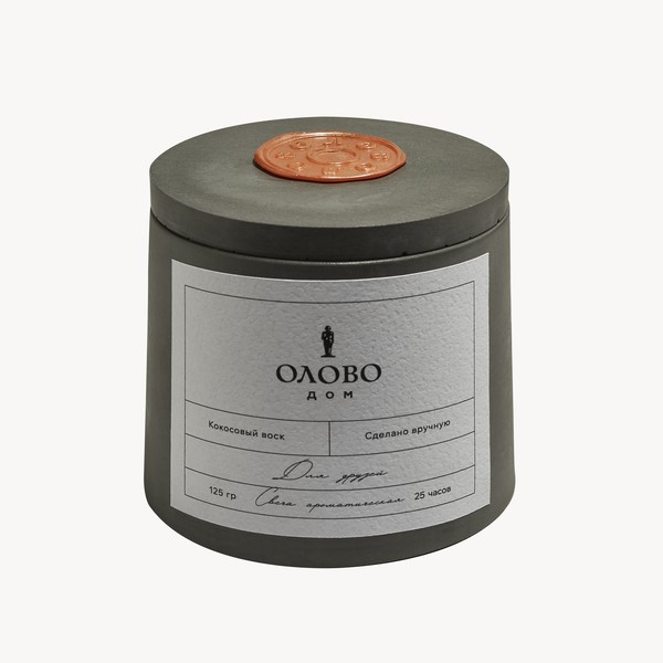 Свеча ароматическая ОЛОВО, 25 ч.