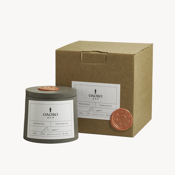 Свеча ароматическая ОЛОВО, 25 ч.