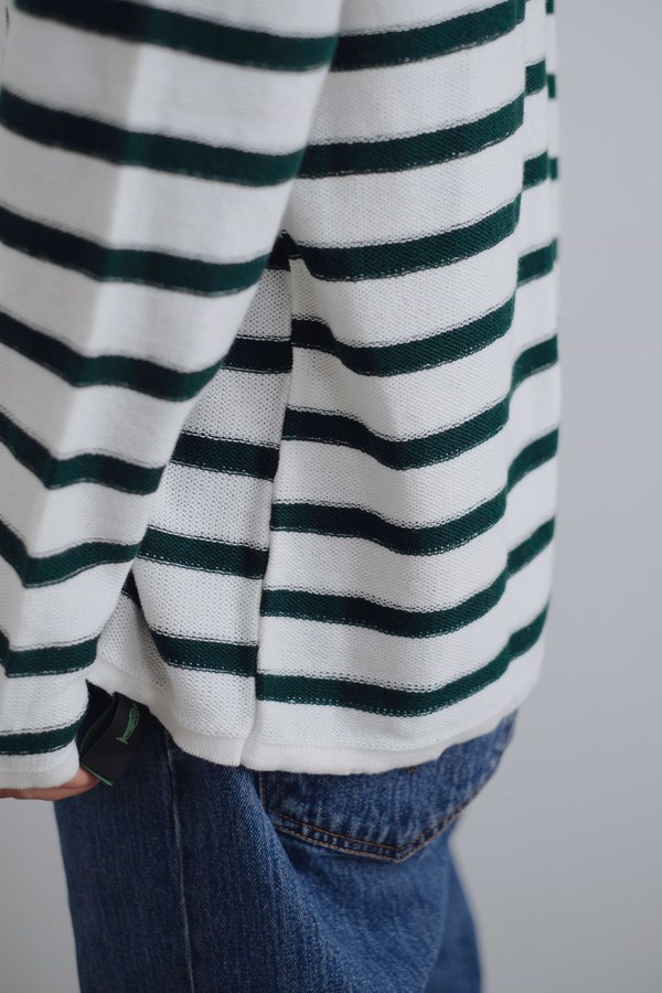 Вязаный лонгслив-тельняшка