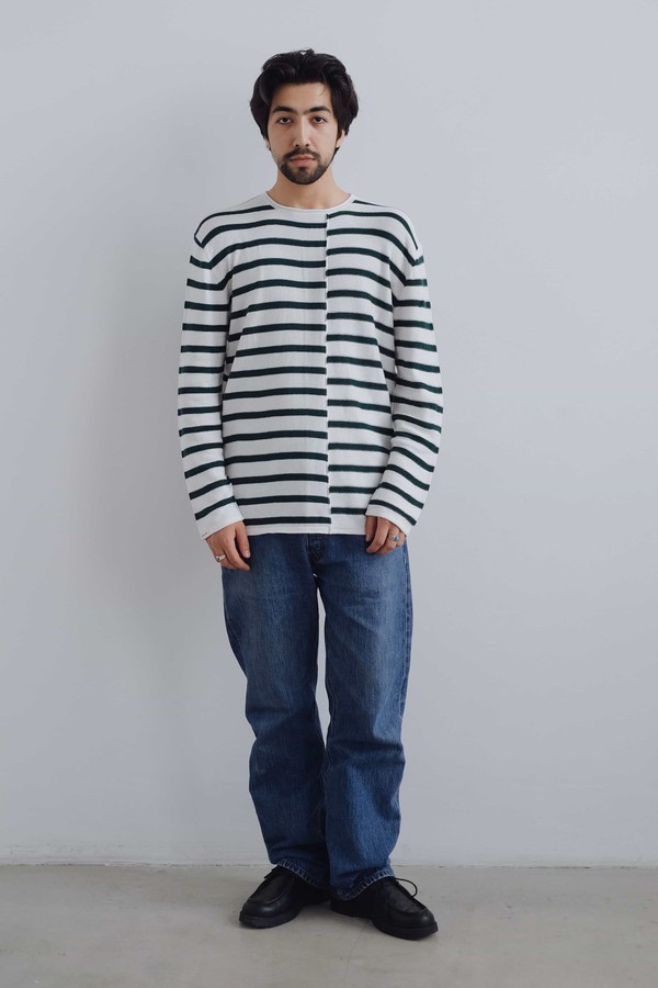 Вязаный лонгслив-тельняшка