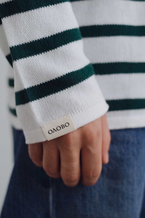 Вязаный лонгслив-тельняшка