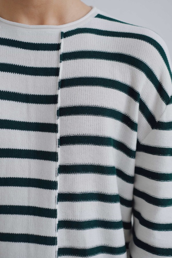 Вязаный лонгслив-тельняшка