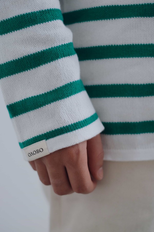 Вязаный лонгслив-тельняшка