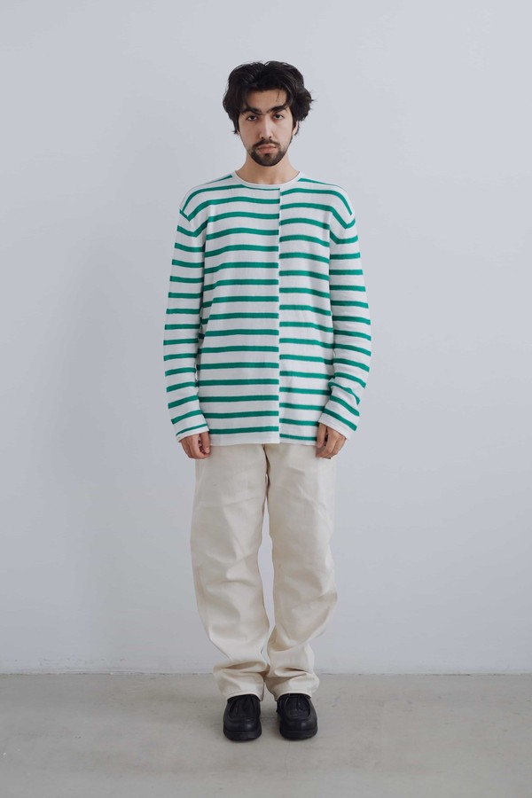 Вязаный лонгслив-тельняшка