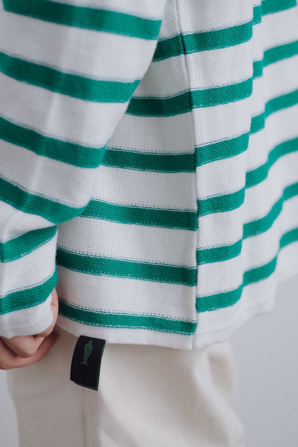 Вязаный лонгслив-тельняшка