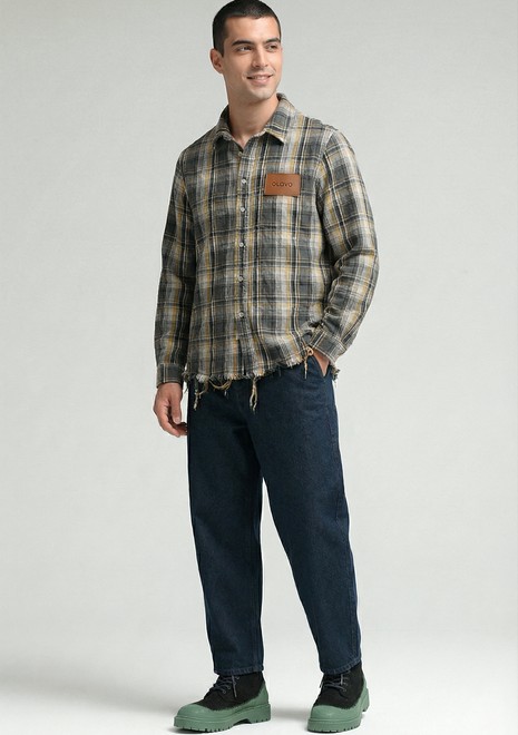 Рубашка клетчатая ОЛОВО-506