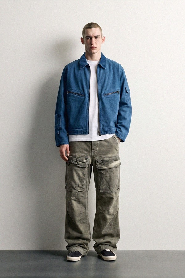 Куртка прямого кроя Garment Dyed