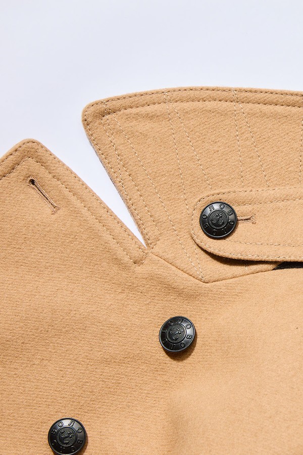 Бушлат двубортный на стеганой подкладке