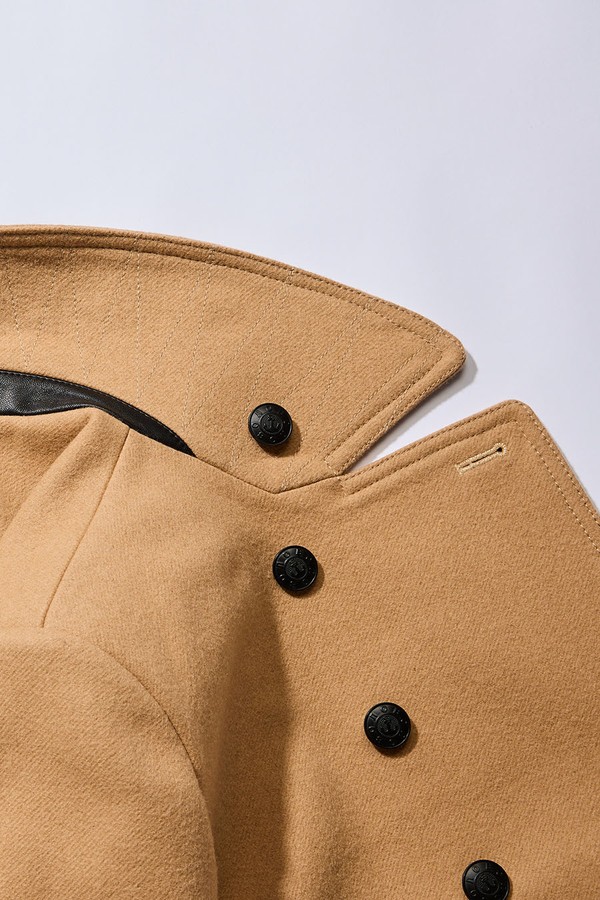 Бушлат двубортный на стеганой подкладке