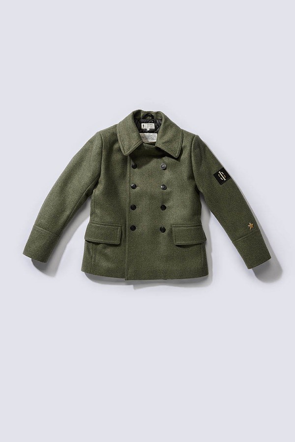 Бушлат двубортный на стеганой подкладке