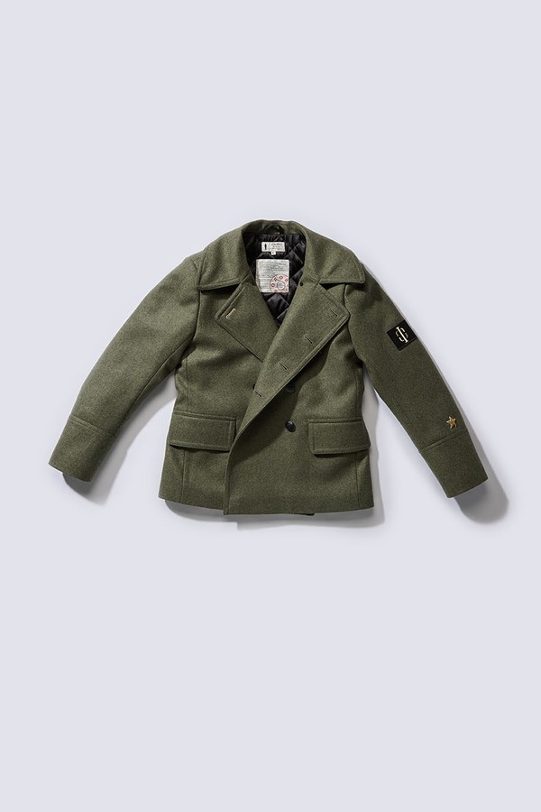 Бушлат двубортный на стеганой подкладке