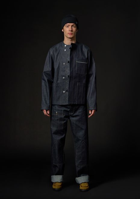 Куртка-телогрейка из японского денима